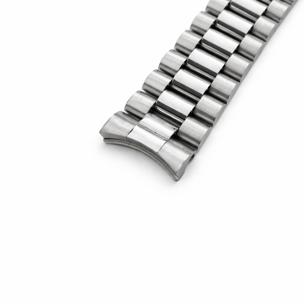 Masar Bracelet Montre Acier 316L pour Rolex - Or 20mm Massif / Courbé