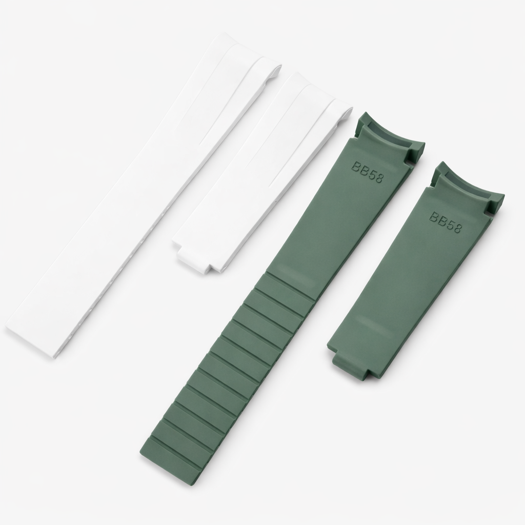 FKM Rubber Watch Strap for Tudor Black Bay 58 39mm - Curved - BB58