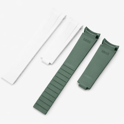 FKM Rubber Watch Strap for Tudor Black Bay 58 39mm - Curved - BB58