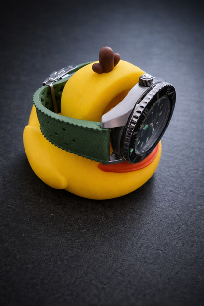 Masar Support Orologio e Supporto Caricabatterie per Apple Watch - Anatra in Silicone Design - 8cm x 8cm