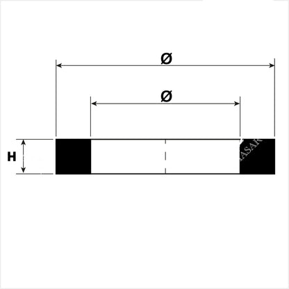 Ø 18.20mm x 32.00mm - Flat Watch Gasket - H 0.40mm to 1.20mm - 1 Pc