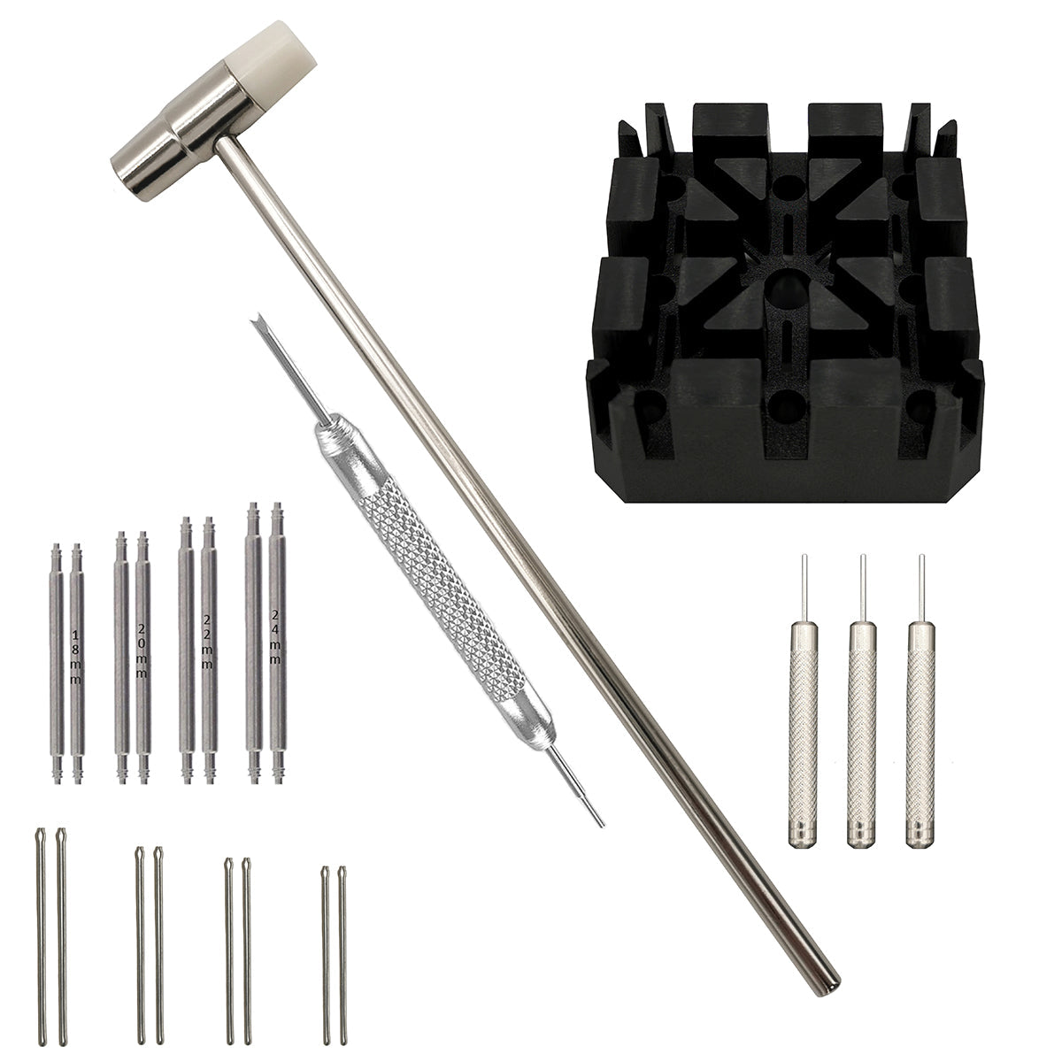 Masar Kit – Outils pour Ajuster la Taille du Bracelet de Montre (Maillons) – Barres à Ressort