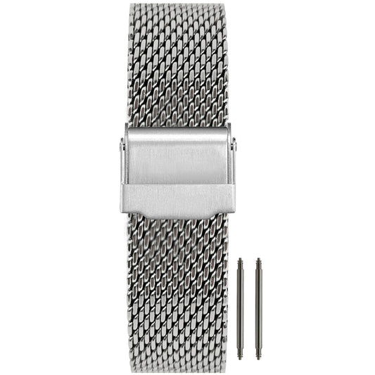 Masar Bracelet de Montre Maille Acier Milanaise Compatible Citizen ( Universel )