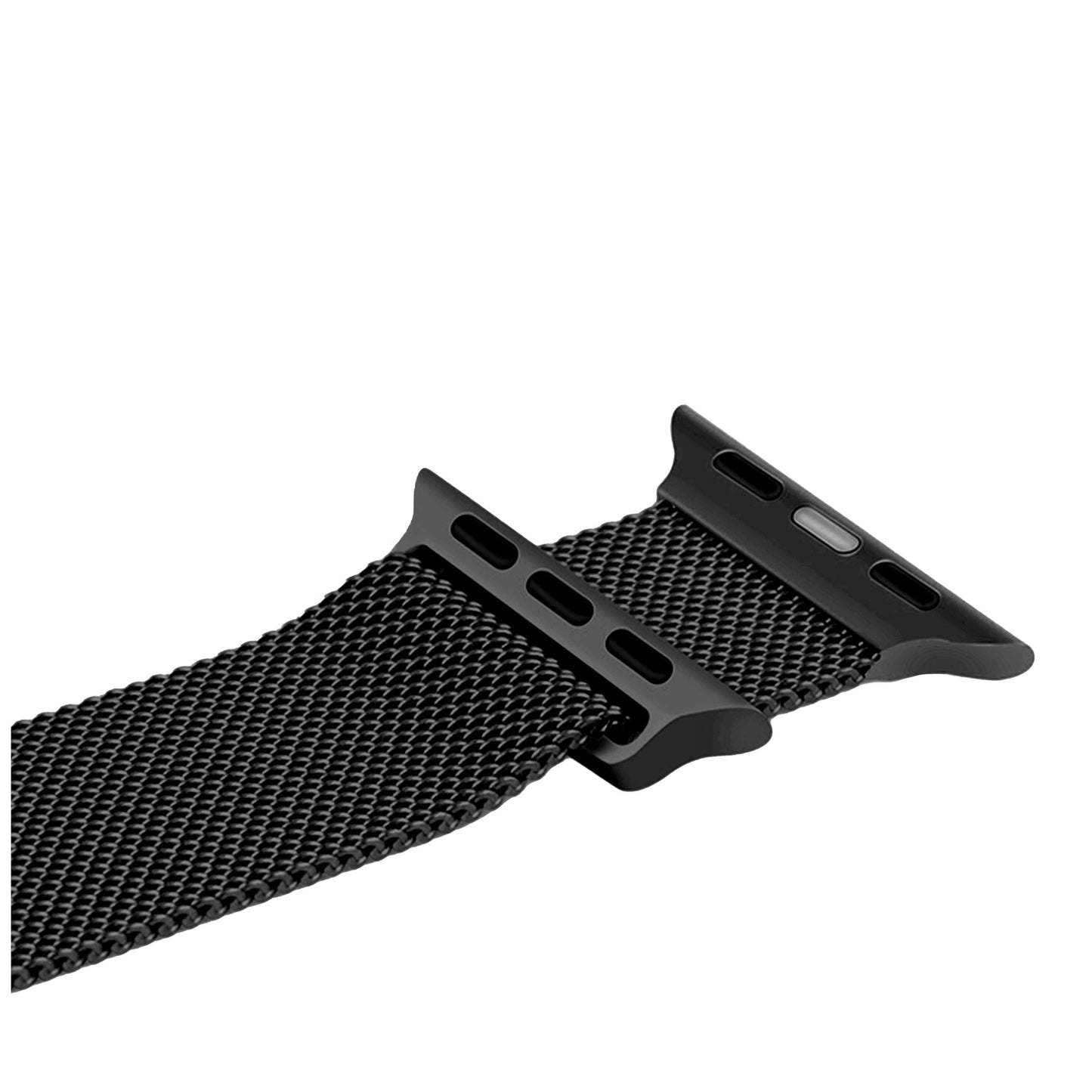 Bracelet Mesh Milanais Noir pour Apple Watch - Band Magnétique en Acier