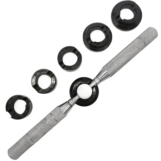 Kit Clé Ouvre Boîtier Montres Compatible Rolex Oyster Entre Autres - 6 Matrices en Nylon