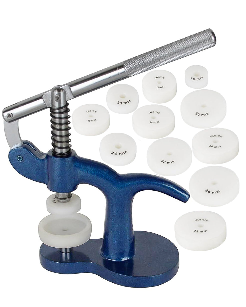 Presse montage des verres de montre - 14 Matrices en Nylon - 18mm à 36mm
