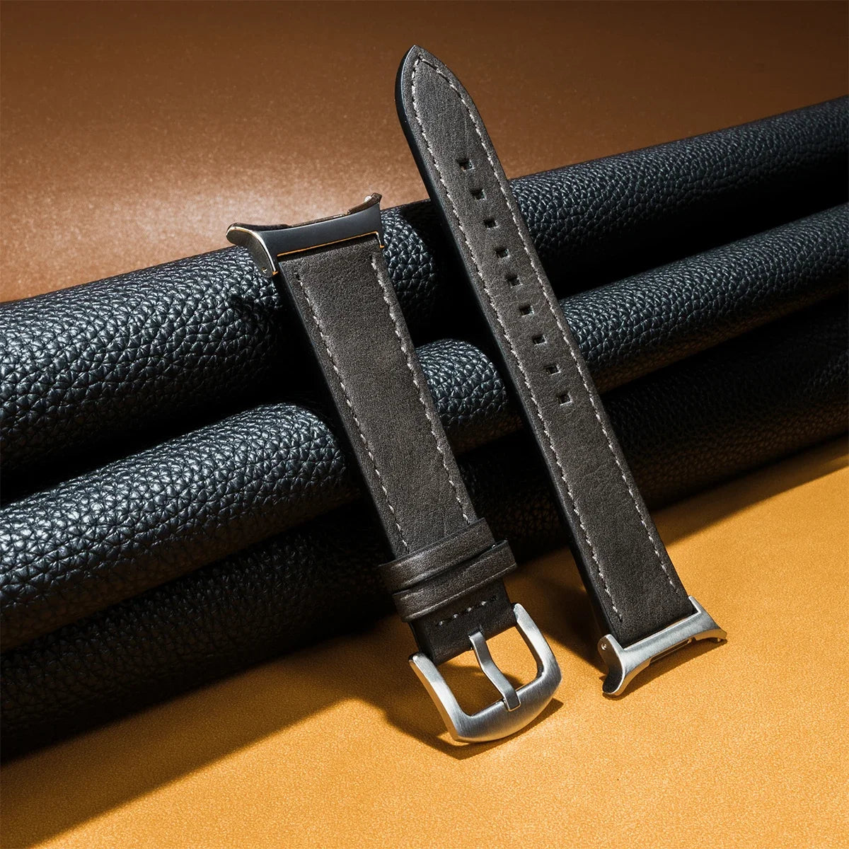 Gapless Leather Strap for Samsung Galaxy Watch 9 Ultra 47mm, compatible with Galaxy Watch 8 7 Ultra 47mm, Fast Delivery