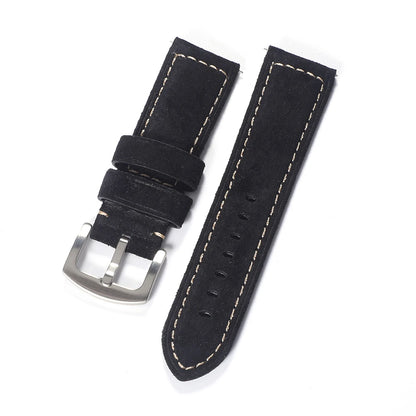Cinturino per orologio in vera pelle scamosciata 22mm 24mm cinturino in pelle stile vintage cinturino morbido a sgancio rapido per Panerai da uomo