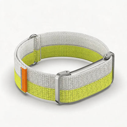Metal Protective Case, Nylon Strap for Google Fitbit Air, Ultra-Thin Replacement Bracelet, Featherlight, Breathable, Quick Release