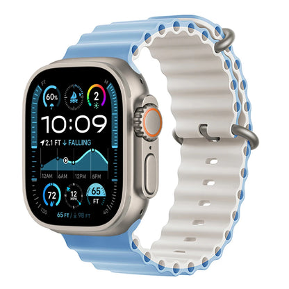 Bracelet Ocean pour Apple Watch Ultra 3 2, 49mm 46mm 44mm 40mm 45mm 41mm 42mm, Correa Bracelet iWatch Series 11 10 9 SE 8 7 6 5 4