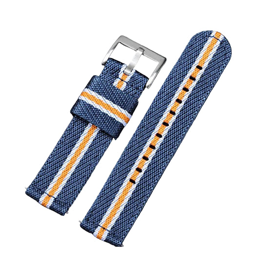 Bracelet de montre Nato 2 Pièces - Compatible connectée - Sangles en Nylon Tissé