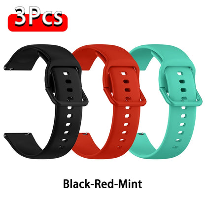 Silikon-Sportarmband für Amazfit GTS 2/4/3/GTS 2/4 Mini/GTR 4/2/2e 20mm/22mm, Amazfit Bip 6 5 3/U Pro Serie