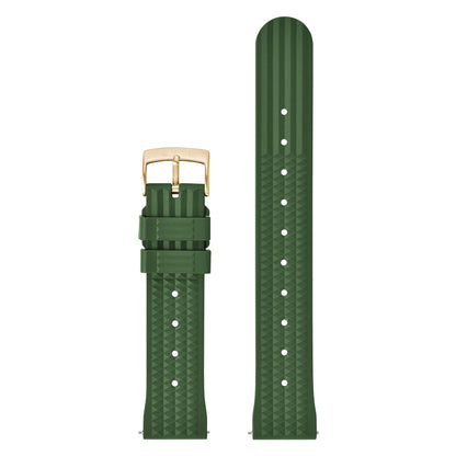 FKM – Fluororubber Waffle Watch Strap, 20mm 22mm, Universal, Waterproof, Comfortable, Sport, Quick Release