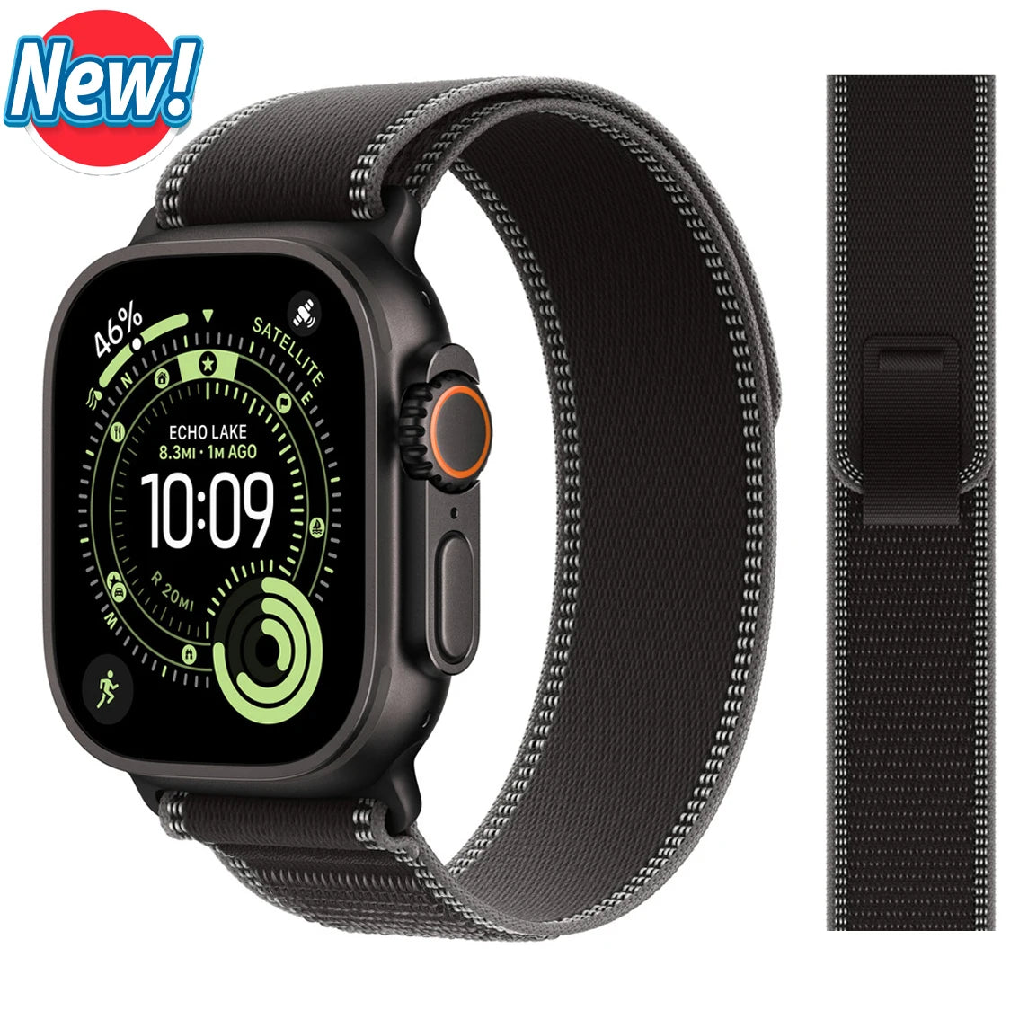 适用于 Apple Watch Ultra 3 2 的 Trail 回环式表带，49mm 46mm 44mm 45mm 40mm 41mm 42mm，兼容 iWatch 系列 11 10 SE 9 8 7 的表带 Correa