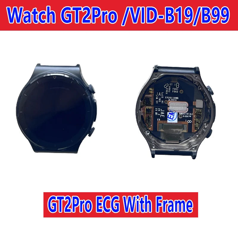 Pour Huawei Watch GT2 assemblage d'écran, montre GT2Pro, GT3, GT3Pro écran LCD, LTN-B19, VID-B99, JPT-B29, écran tactile MIL-B19