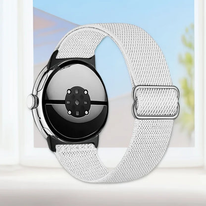 Soft Nylon Strap for Google Pixel Watch 4 3 45/41mm, Replacement Strap for Pixel Watch 2/1 41mm, Elastic Nylon Buckle Strap