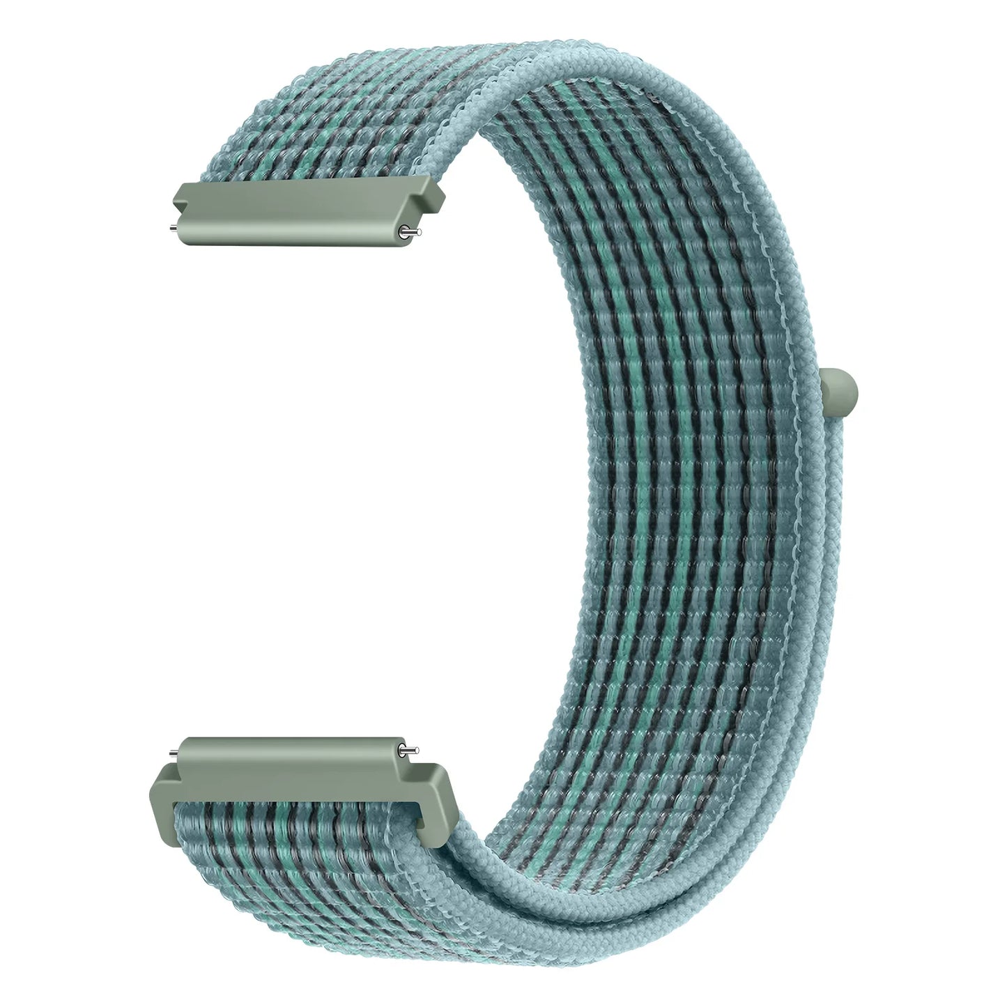 Bracelet à boucle en Nylon pour Amazfit Bip 6/5/GTS 4/3/2/2e/Mini/GTR 42mm/47mm/GTR 4/3 Pro Sport, 20mm/22mm, 2 bandes