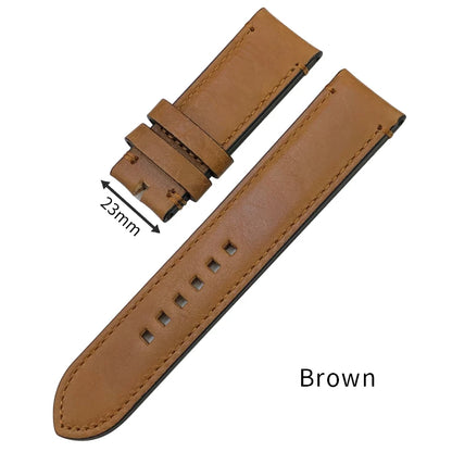 Men's Genuine Cowhide Leather Watch Strap, 22mm 23mm, for Tudor Black Bay Black Bay Bronze Brown, Vintage, Handmade, Calfskin Leather