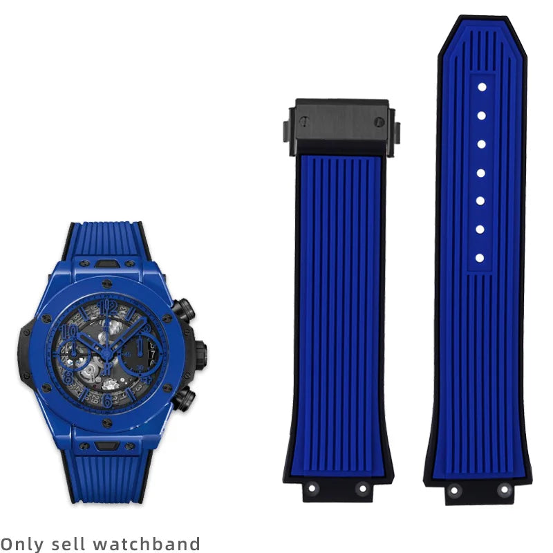 Bracelet de montre étanche en Silicone pour hommes, 27x17mm, pour HUBLOT BIG BANG, accessoires de montre avec outil, chaîne de Bracelet en caoutchouc
