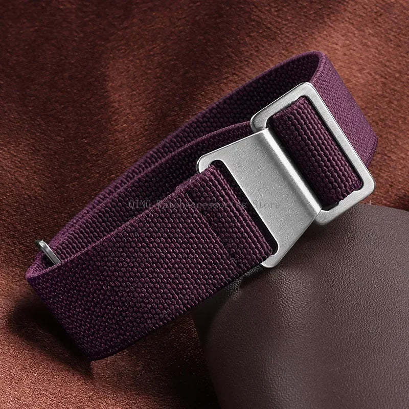 Cinturino in Nylon Elastico per Orologio 18/20/22mm, Cinturino Universale Sportivo Francese Paracadute per Uomini e Donne, Braccialetto per Smartwatch