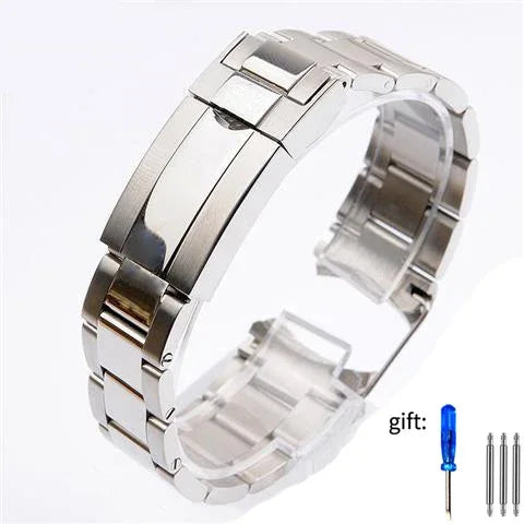 Cinturino per Rolex DAYTONA GMT SUBMARINER, accessori per orologi, cinturino in metallo 904L, acciaio inossidabile massiccio, 20 mm 21 mm