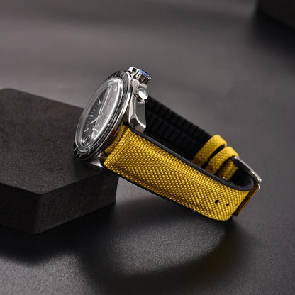 Bracelet en caoutchouc pour tissu voile, nouveau Design, bracelets de montre étanches à dégagement rapide, 18mm 19mm 20mm 21mm 22mm, bracelet en toile et Nylon