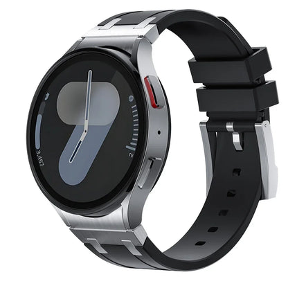 Bracelet de sport en silicone sans interstice pour hommes, compatible Samsung Galaxy Watch 7 40mm 44mm, 6 4 Classic 46 47mm, 42 43mm, 5 Pro 45mm