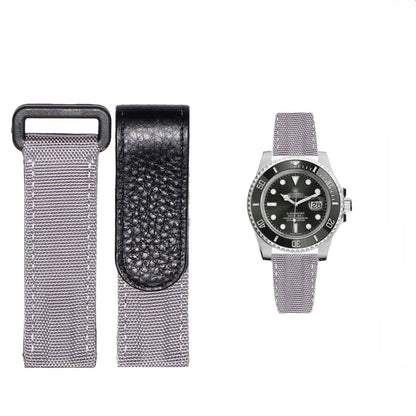 Hochwertiges Nylon-Uhrenarmband für Tudor/Omega/Rolex Daytona Water Ghost, aus Nylon-Canvas, 20 mm