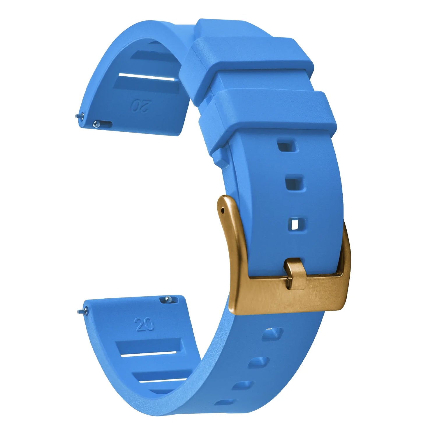 Bracelet de montre en caoutchouc fluoré FKM de qualité supérieure, à dégagement rapide, 20 mm 22 mm, bracelet de plongée souple et étanche, bracelet de remplacement pour montre