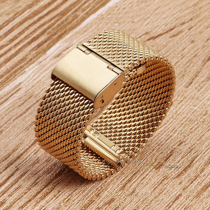 Universal Milanese watch strap for DW watches, 18mm, 20mm, 22mm, 24mm, silver, gold, metal, stainless steel, quick fit, replacement strap