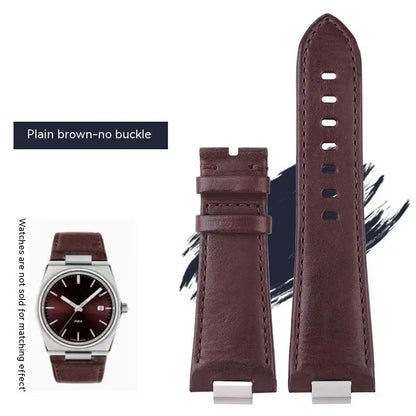 Pour Tissot 1853 Super Player PRX série T137.410/T137.407 bracelet de montre en cuir véritable T137 bracelet de montre en cuir surélevé pour hommes 12mm