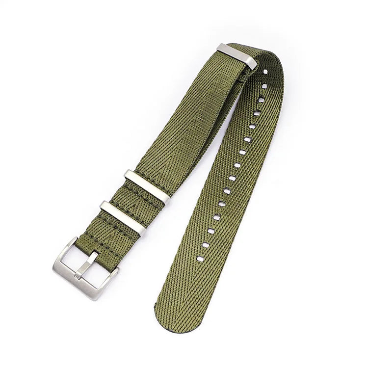 Bracelet NATO 20mm 22mm 24mm Bracelet de montre en Nylon pour Omega Seamaster 300 Bracelet de remplacement de sport de plongée noir avec ceinture