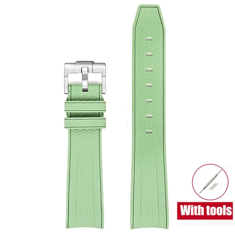 Bracelet de plongée Joint MoonSwatch 20mm pour Omega X Swatch hommes femmes Arc extrémité incurvée Bracelet en caoutchouc TPU pour outils de Bracelet de montre Rolex