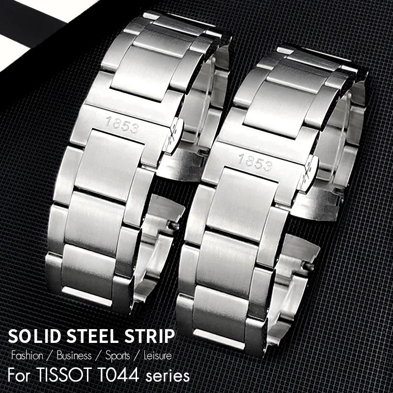 Bracelets de montre en métal pour hommes, 20mm, en acier inoxydable 316L, pour Tissot T 1853 PRS516 T044 T044.430 T044.417