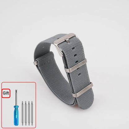 Cinturino per orologio NATO, paracadute in nylon elastico