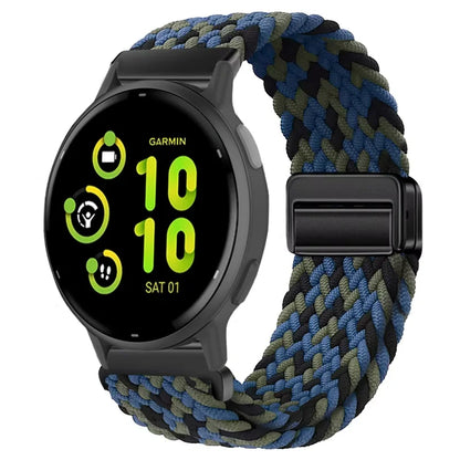 Bracelet magnétique en Nylon, 20mm 22mm, pour Garmin Forerunner 970 570 165 55 965 265/Venu 3, Bracelet de sport Garmin Active 6 5 Correa