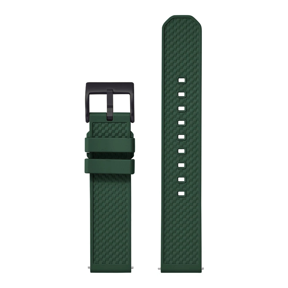Quick Release FKM Rubber Watch Strap, Fluoroelastomer, 18mm, 20mm, 22mm, for all Watch Brands