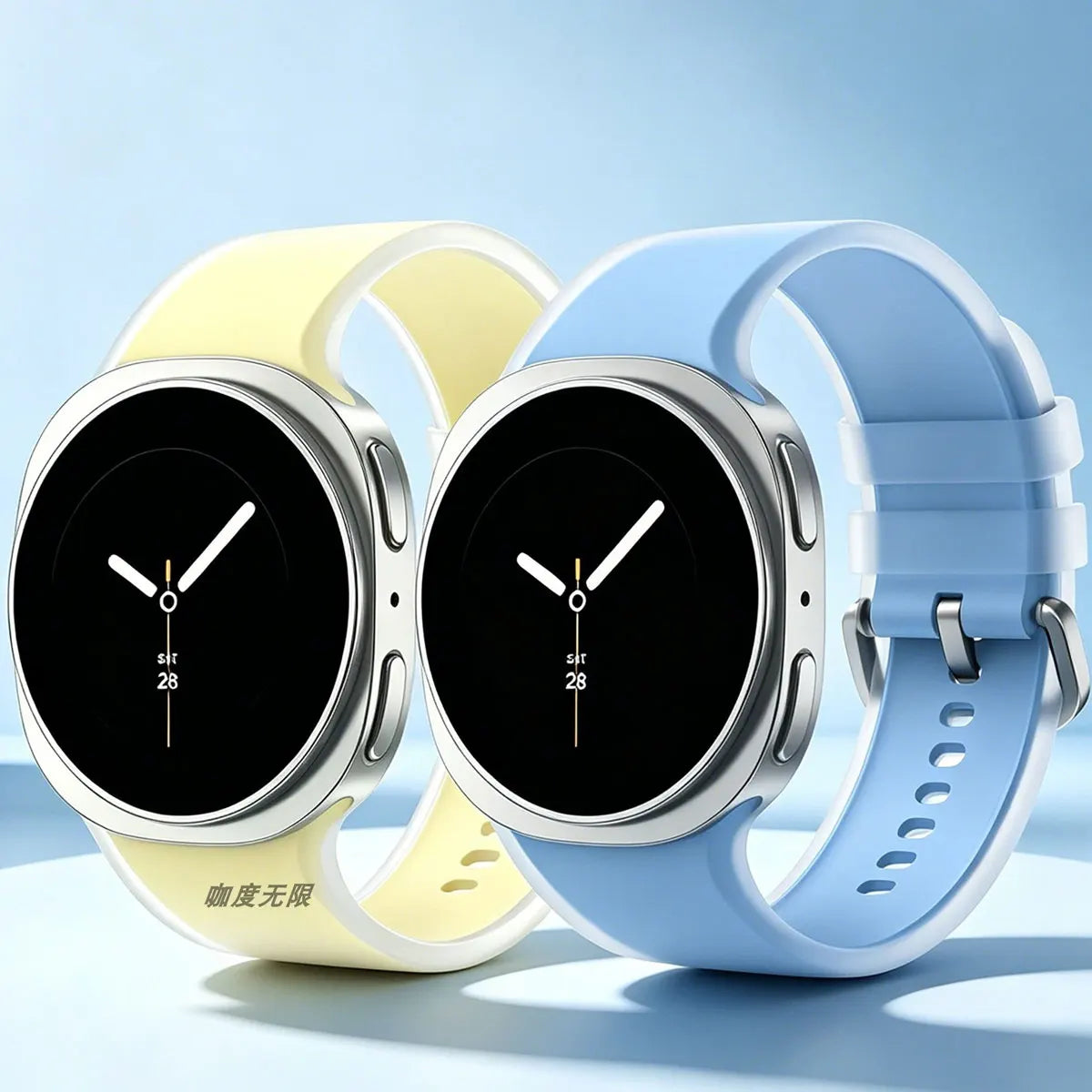 Bracelet de Sport en Silicone pour Samsung Galaxy Watch 8, 44mm 40mm, accessoires correa pulseira, Bracelet Galaxy Watch 8 classique 46mm