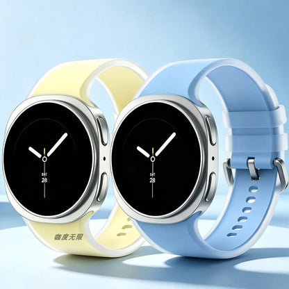 Bracelet de Sport en Silicone pour Samsung Galaxy Watch 8, 44mm 40mm, accessoires correa pulseira, Bracelet Galaxy Watch 8 classique 46mm