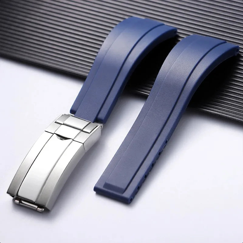 For Rolex 20mm Silicone Strap for Rolex Water Ghost Daytona Submariner, Rubber Silicone Watch Strap, Waterproof Bracelet