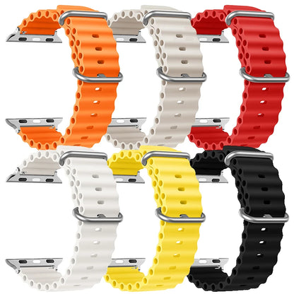 Straps for Apple watch band 44mm 40mm 45mm 49mm 41mm 42mm 38mm 46mm ocean bracelet correa iWatch series 7 6 3 se 8 Ultra 2 9 10