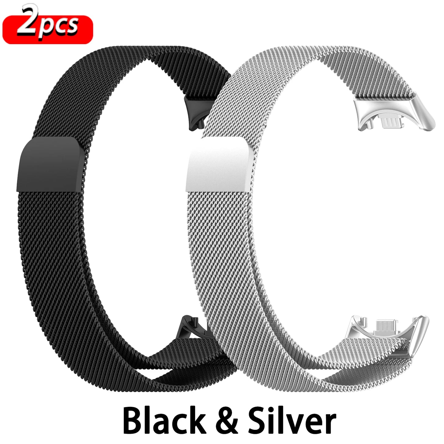 Bracelet Milanese Loop en Acier Inoxydable pour Xiaomi Mi Band 10 9 8 NFC – Accessoires pour Bracelets Connectés Xiaomi Mi Band 10 9 8