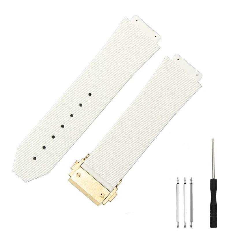 13x20 16x21 16x23 19x26mm pour Hublot Big Bang classique Fusion Bracelet de montre élastique homme femmes Bracelet accessoires de remplacement