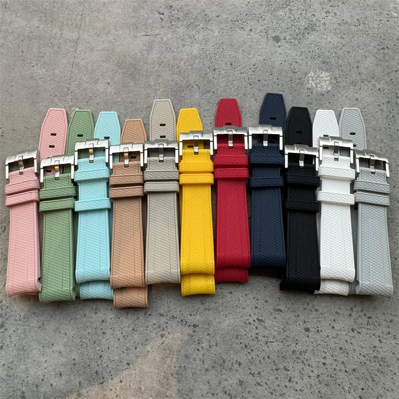 20mm Silicone Rubber Watch Strap – Men's and Women's