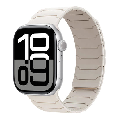 Magnetisches Armband für Apple Watch, 46 mm 44 mm 45 mm 40 mm 42 mm 41 mm, aus Silikon, Correa, Armband für IWatch Serie 11 10 SE 9 8 7 6 5 4 3