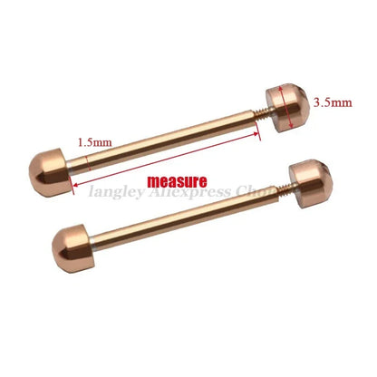 Kit de réparation de bracelet de montre en cuir, tube à vis, lien de tige LDPStem, 14mm, 16mm, 18mm, 20mm, 22mm, goupille de bracelet, 2 pièces, le plus récent