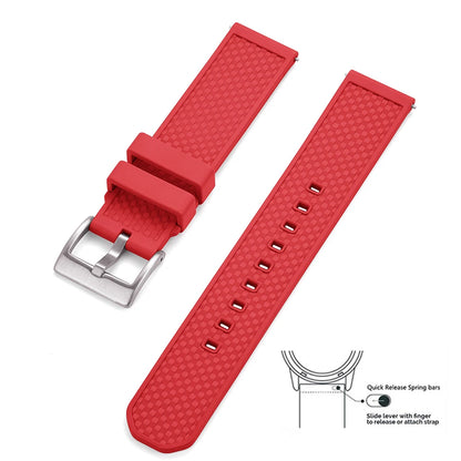 Premium Quality 18mm 20mm 22mm FPM/FKM Watch Strap, New Design Quick Release Fluoro Rubber Watchbands for Every Smartwatch Brand