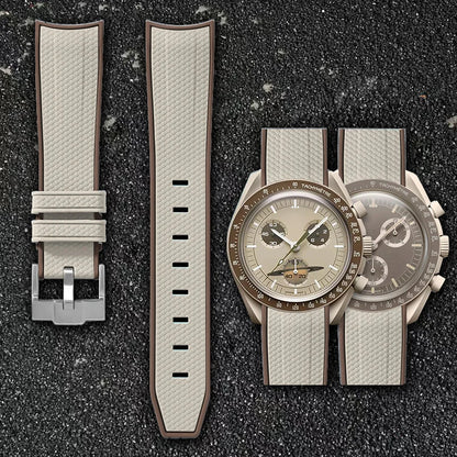 Cinturino per orologio da 20 mm per Omega x Swatch MoonSwatch - Gomma / Curvo / Sgancio rapido - 1 pezzo