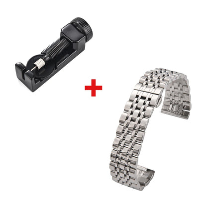 Cinturino per orologio ultra sottile in acciaio inossidabile, 20mm 22mm, in metallo lucidato, leggero, per uomini e donne, cinturini di ricambio per orologio da polso