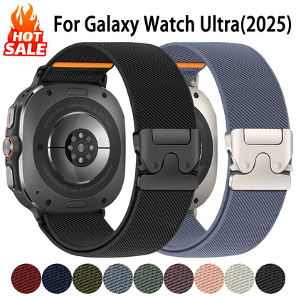 Sport Nylon Strap for Samsung Galaxy Watch Ultra 2025 47mm, Accessories for Galaxy Watch Ultra2 47mm Strap